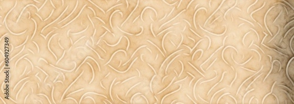 Fototapeta Beige ornament pattern with cement marble texture background, Generative AI