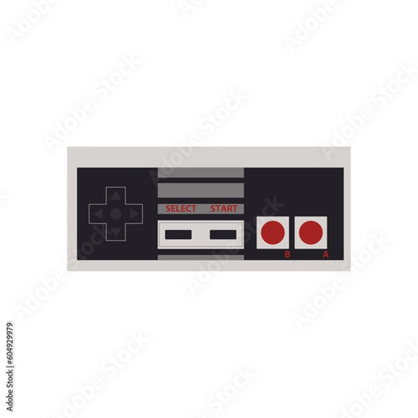 Obraz Retro 80s gamepad.Retro Controller, Classic NES 