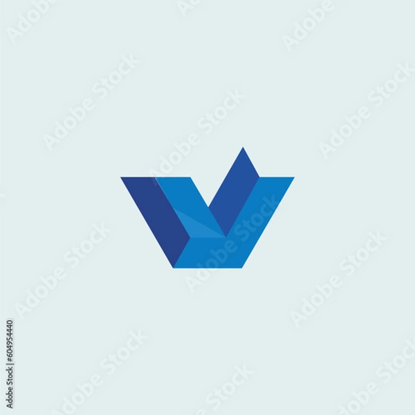 Obraz Letter V modern Vector logo Template