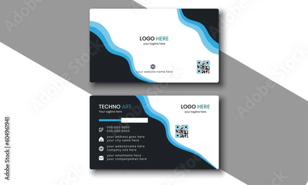 Obraz  business card design Clean professional.  Modern business card design template.