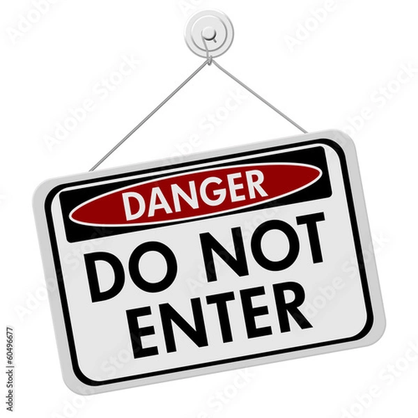 Fototapeta Do Not Enter Sign