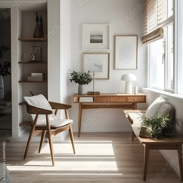 Obraz "A Seat at the Table: Unveiling the Inviting Interior of a Room"Ai