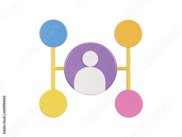 Fototapeta infographic icon 3d rendering vector illustration