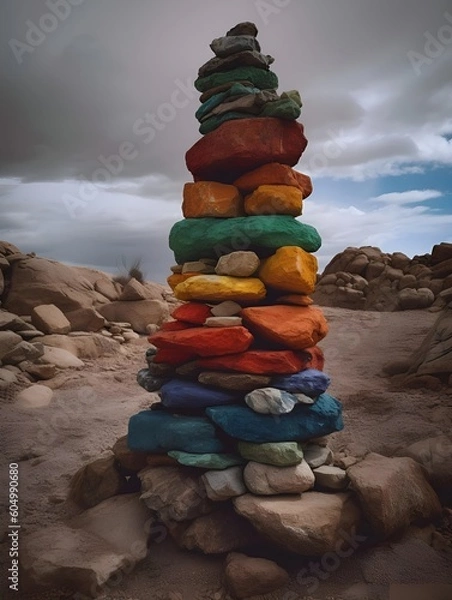 Obraz "stack of stones"Ai