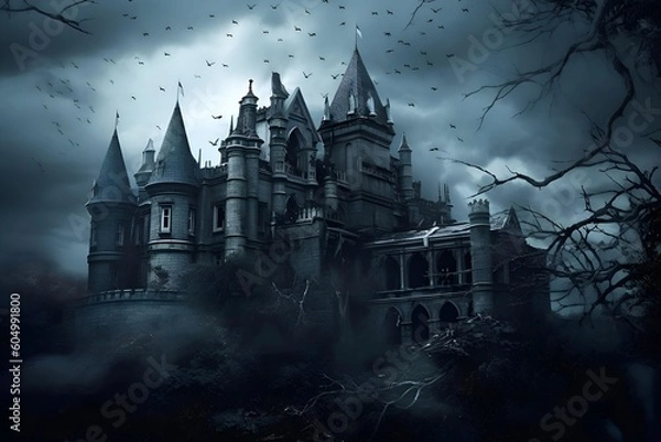 Obraz "castle in the forest"ai