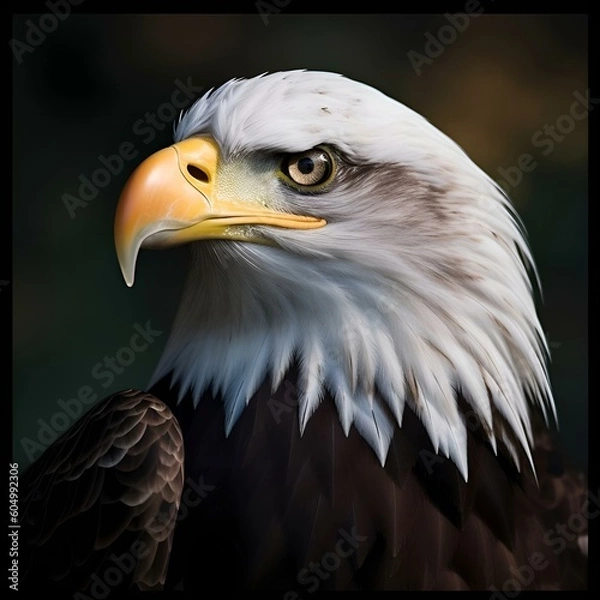 Obraz "The Mighty Beak: Exploring the Anatomy of an Eagle's Beak"AI