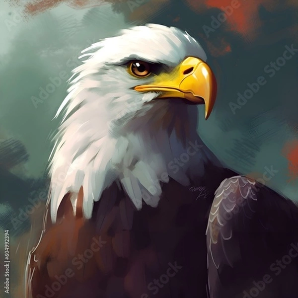 Obraz "The Mighty Beak: Exploring the Anatomy of an Eagle's Beak"AI