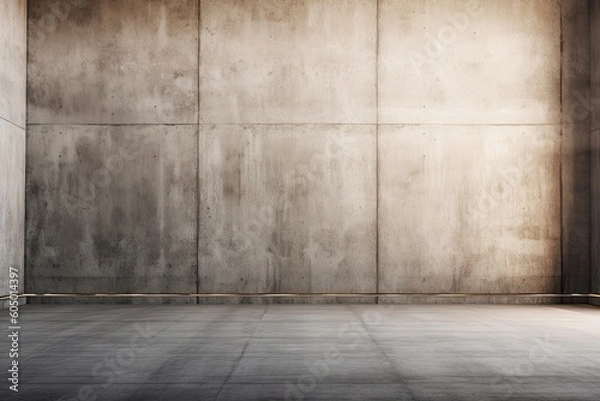 Fototapeta Concrete wall texture as background Generative AI