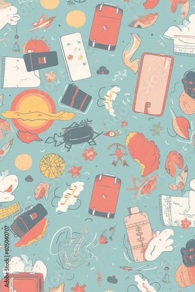Obraz school background wallpaper - Ai