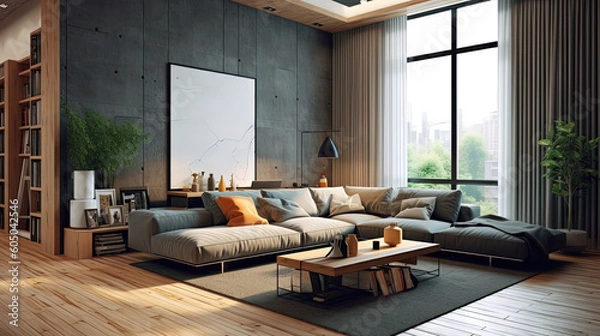 Obraz Modern interior design - generative AI