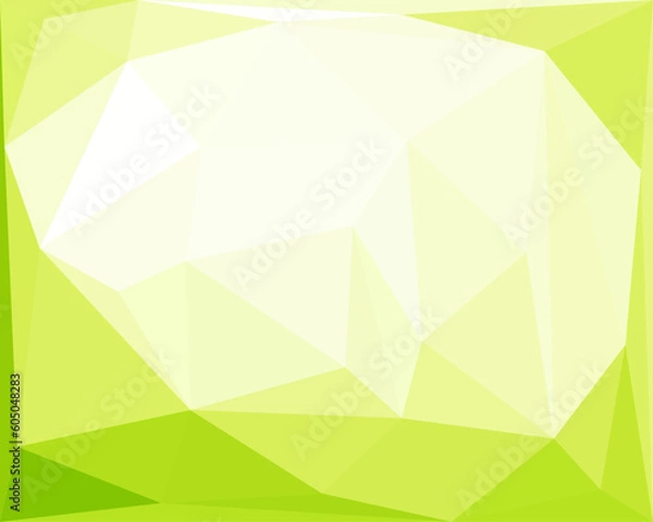 Obraz Abstract green white pattern polygon background template texture