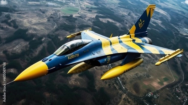 Obraz A plan in flight