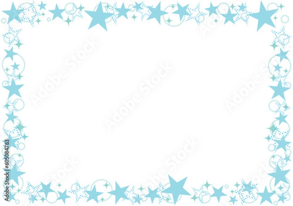 Fototapeta キラキラの星フレーム
