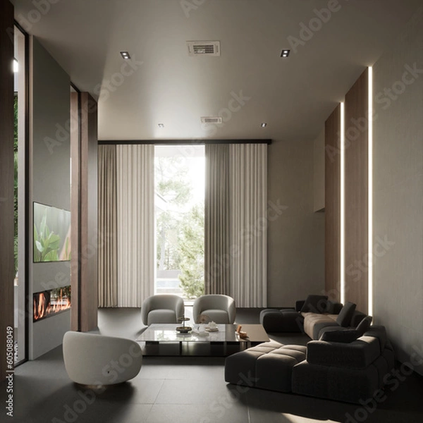 Obraz 3D Modern Villa Design