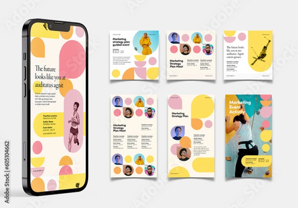 Obraz Fun & Colorful Social Media Layout