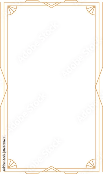 Fototapeta Art Deco Frame Element