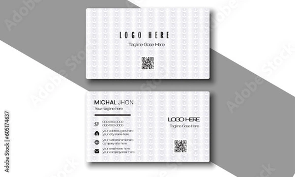 Obraz Corporate business card template,  Vector  illustration and Creative and Clean design 