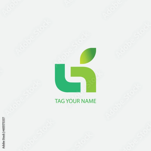 Obraz LETTER LN LOGO