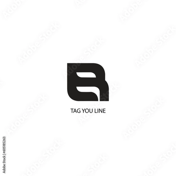 Obraz letter br logo design