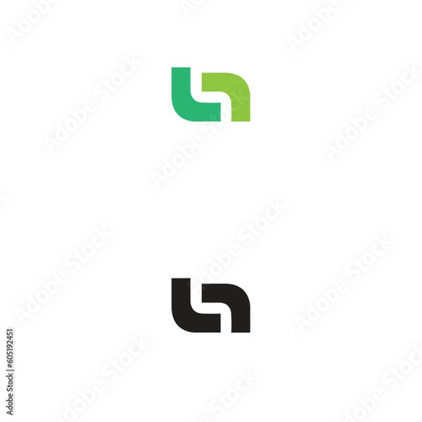 Obraz Letter LN logo design