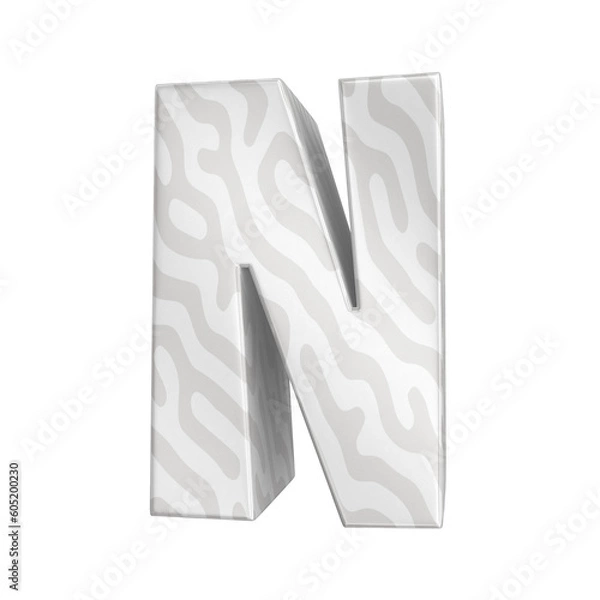 Fototapeta Font 3d render