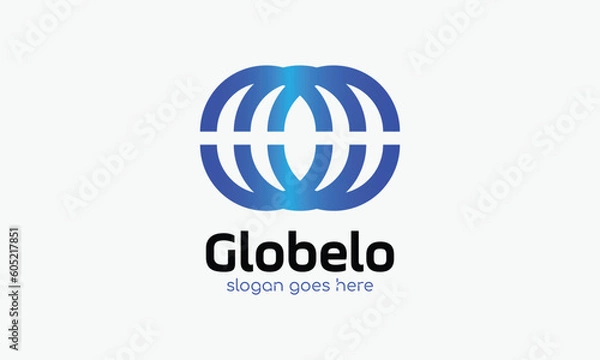 Fototapeta Infinity circle chain logo vector link connection technology