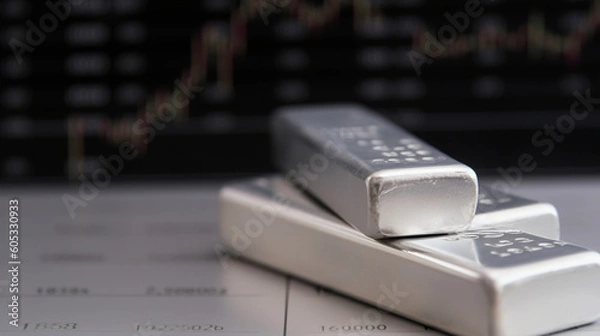 Obraz Silver-bar-charts-101