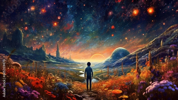 Obraz Galactic Field : Generative AI