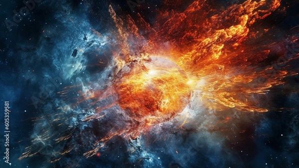 Obraz Quasar Eruption : Generative AI