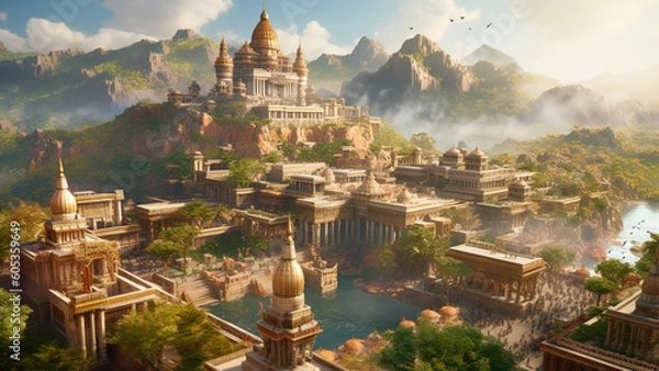 Obraz Ancient City : Generative AI