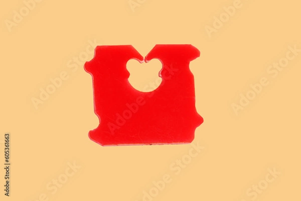 Fototapeta Price Tag Bread Clip. The color of plastic tags on bread bag use to tell you which day of the week bread was baked on.