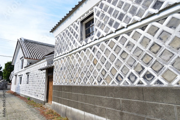 Obraz 西伊豆松崎のなまこ壁通り Namako-Wall Street