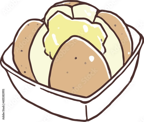 Fototapeta 祭りのじゃがバター