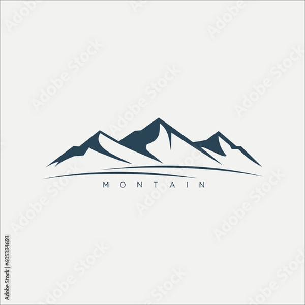 Obraz Montain logo icon vector template.