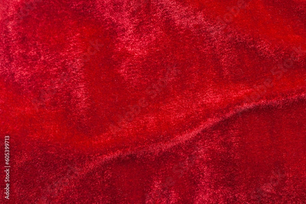 Obraz Red velvet background close up.