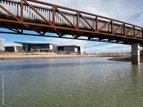 Fototapeta bridge over the river