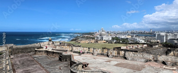 Obraz Fragment of fortifications of San Juan Puerto Rico