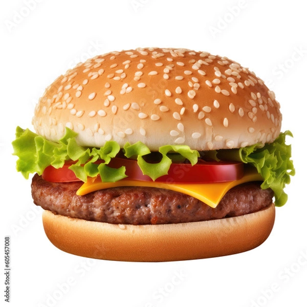 Obraz Hamburger transparent background