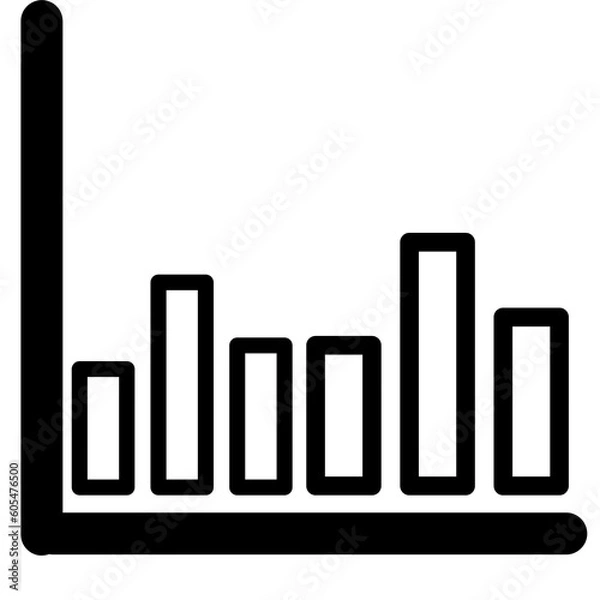 Fototapeta Statistics graph icon transparent png 
