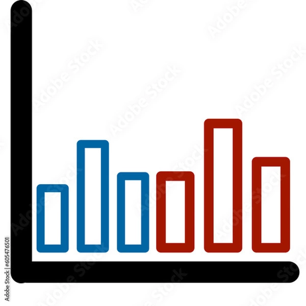 Obraz Statistics graph icon transparent png 