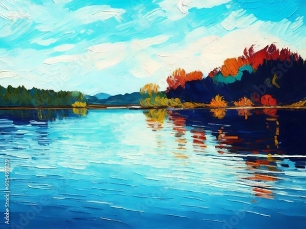 Obraz lake in the mountains