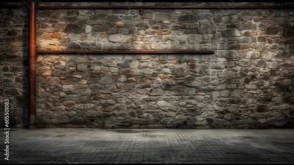 Fototapeta 美しい岩の部屋の壁の背景