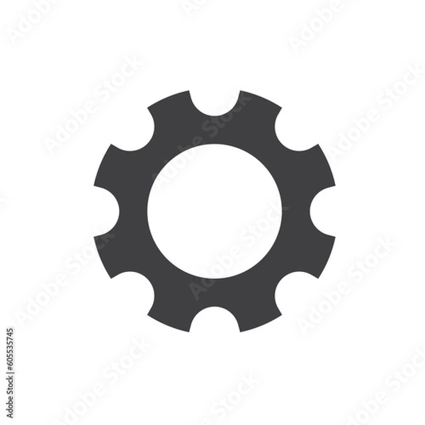 Fototapeta black gear icon vector element design template