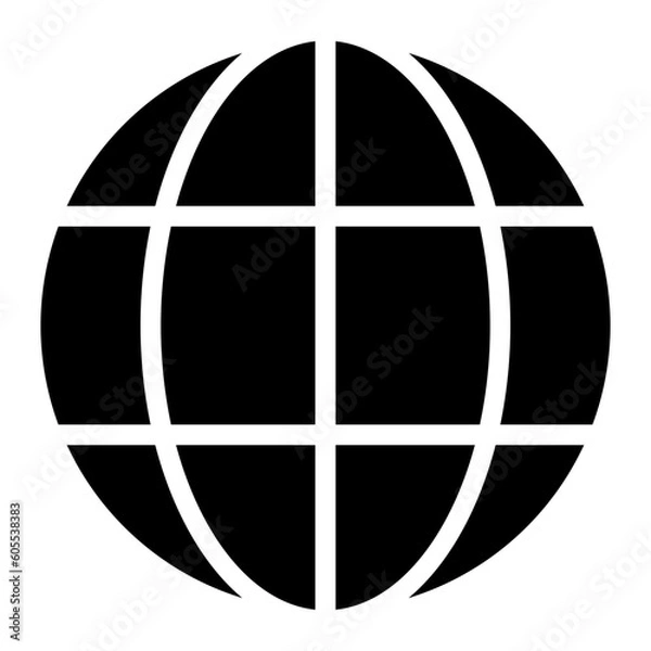 Obraz earth globe glyph icon