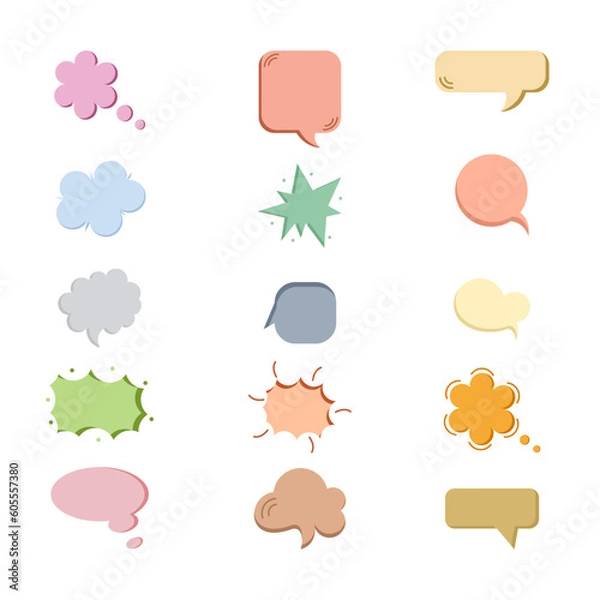 Fototapeta Speech buble element vector design