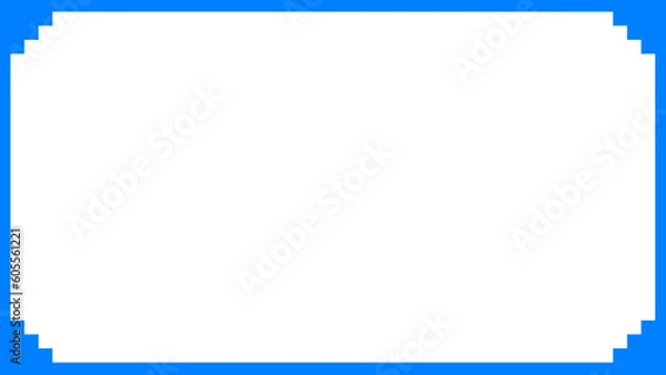 Fototapeta ドット絵風のシンプルなフレーム