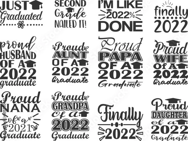 Fototapeta Graduation Quotes SVG Bundle 