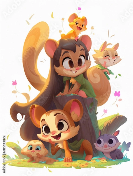 Obraz A cartoon character