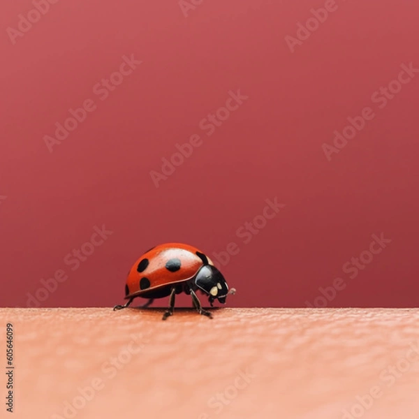 Obraz Zoomed in, Ladybug
