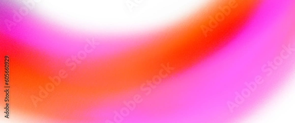 Obraz Abstract gradient design background with grain texture. Hand-drawn retrowave orange, red, pink and purple modern colors.